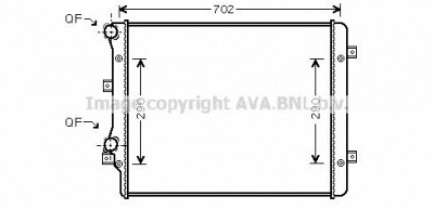 AVA QUALITY COOLING vw2207 -  Радиатор, охлаждение двигателя